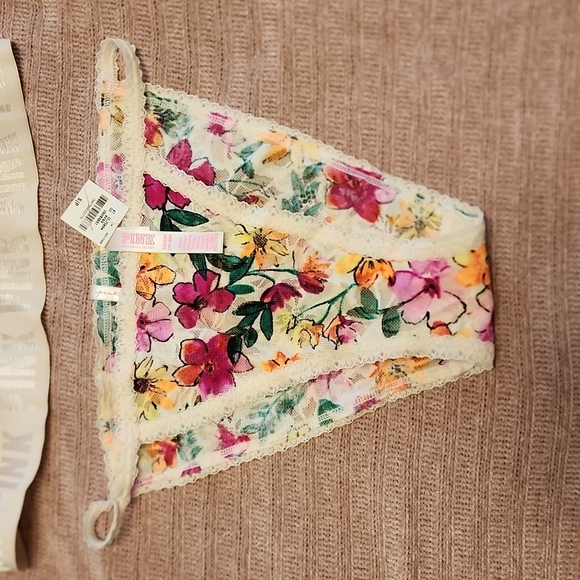 NWT/worn bralette Victoria secret pink set - Picture 2 of 5